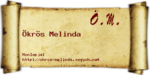 Ökrös Melinda névjegykártya
